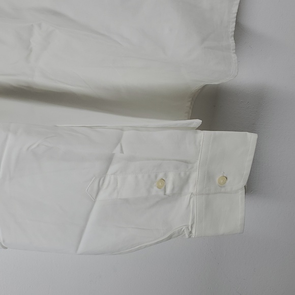 Lauren Ralph Lauren White Cotton Ruffle Button Down Shirt XL - Picture 5 of 12